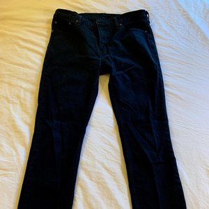 Levi's 511 Men's Black Jeans 36x32 Slim Straight
